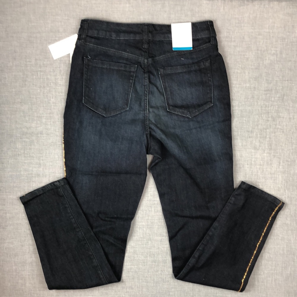 Style & Co Chain Link High Rise Skinny Jeans Sizes 6 & 12 - Picture 5 of 6